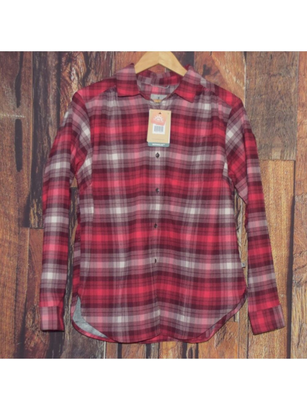 New w Tags!  ROYAL ROBBINS Women's Sz XL Merinolux Flannel Long Sleeve Shirt